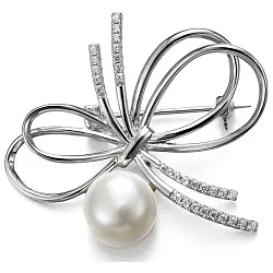  Брошь Серебро 925, Жемчуг PCH 213B