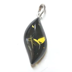 Подвеска фантазийная,  Серебро 925, Янтарь 1121р-п