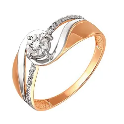 Кольцо Золото 585, Фианит 1272907 1 1 1