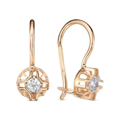 Детские серьги,  Золото 585, 1207824/1