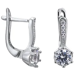 Серьги, Серебро 925, Фианит LLE 292 Серьги, Серебро 925, Фианит LLE 292
