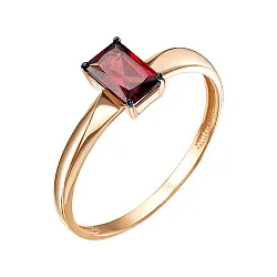 Кольцо Золото 585, Гранат К124-6068Гр