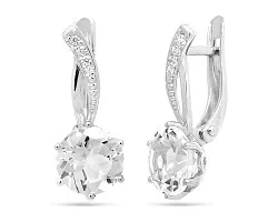 Серьги, Серебро 925, Хрусталь горный 640610 Серьги, Серебро 925, Хрусталь горный 640610
