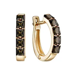 Серьги, Золото 585, Топаз С120-7053ТР