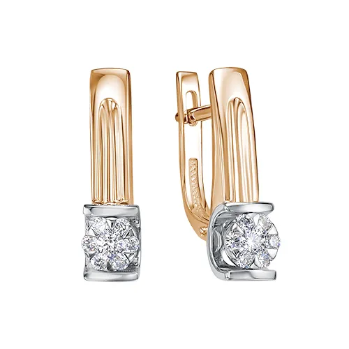 Серьги, Золото 585, С112-6608 Серьги, Золото 585, С112-6608