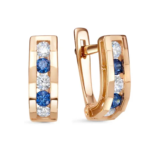 Детские серьги,  Золото 585, 1204292 Детские серьги,  Золото 585, 1204292