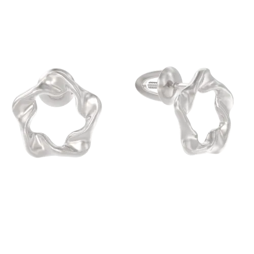 Серьги пусеты-гвоздики, Серебро 925, 1047642-00000