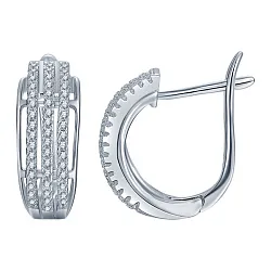 Серьги, Серебро 925, Фианит LLE 554 Серьги, Серебро 925, Фианит LLE 554