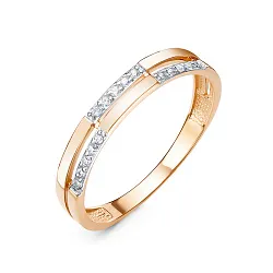 Кольцо Золото 585, Фианит 1105464