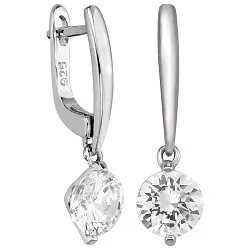 Серьги, Серебро 925, Фианит LLE 7RK Серьги, Серебро 925, Фианит LLE 7RK