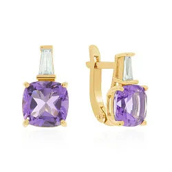 Серьги, Серебро 925, Аметист 2320061939 Серьги, Серебро 925, Аметист 2320061939