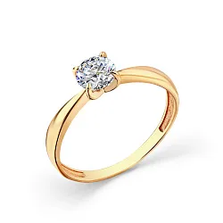 Кольцо Золото 585, Фианит 001-0502-0001-011