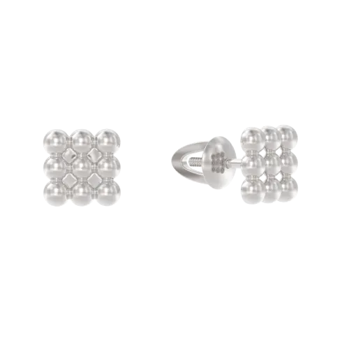 Серьги пусеты-гвоздики, Серебро 925, 1047662-00000