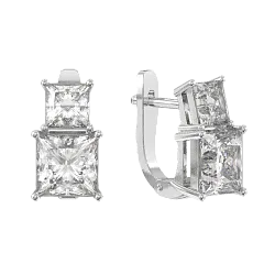 Серьги, Серебро 925, Фианит 1043592-01210 Серьги, Серебро 925, Фианит 1043592-01210
