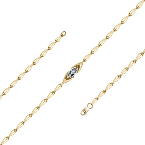 Браслет фантазийный Золото 585 
 Бр122-5006-17Т