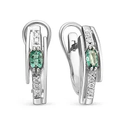 Серьги, Золото 585, Изумруд 64010166б