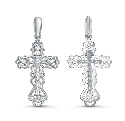 Подвеска крест, Золото 585, б080451