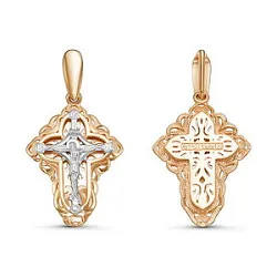 Подвеска крест, Золото 585 080638 Подвеска крест, Золото 585 080638