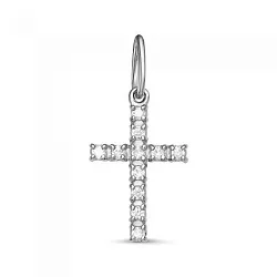 Подвеска крест, Серебро 925, Фианит п1004р