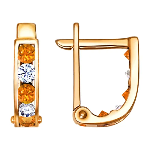 Детские серьги,  Золото 585, 021869 Детские серьги,  Золото 585, 021869