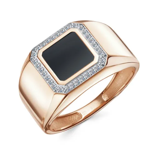 Кольцо мужское (печатка). Золото 585, П1681208 1 36 1