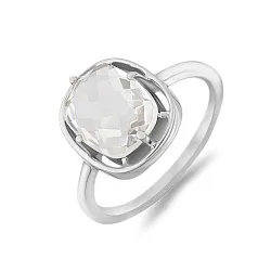 Кольцо Серебро 925, Хрусталь горный 654186 Кольцо Серебро 925, Хрусталь горный 654186