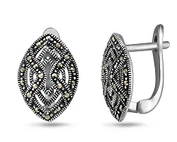 Серьги, Серебро 925, Марказит 654987