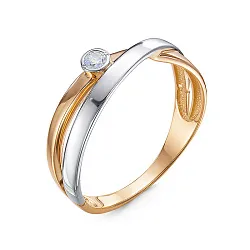 Кольцо Золото 585, Фианит 1101699 Кольцо Золото 585, Фианит 1101699