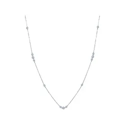 Колье,  Серебро 925, Фианит ZSN 454