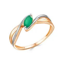 Кольцо Золото 585, Агат 02-51-0478-16