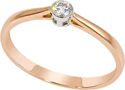 Помолвочное кольцо,  Золото 585, Бриллиант 292111ю