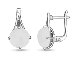 Серьги, Серебро 925, Хрусталь горный 655389