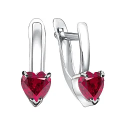 Детские серьги,  Серебро 925, Фианит 90-02-3431-11