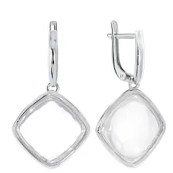 Серьги, Серебро 925, Хрусталь горный 2340522949