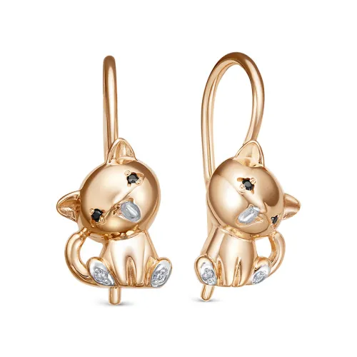 Детские серьги,  Золото 585, 1208193