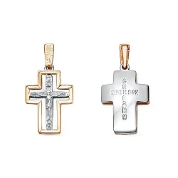 Подвеска крест, Золото 585 080901 Подвеска крест, Золото 585 080901