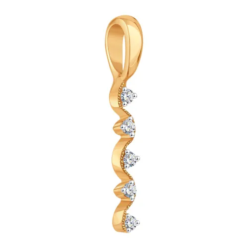 Подвеска фантазийная,  Золото 585, Т142036082