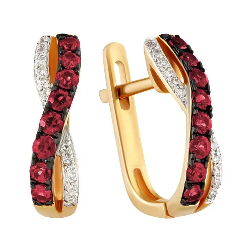 Серьги, Золото 585, 36-41E00927-S0DDRU