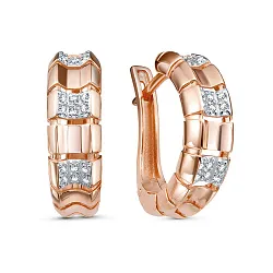 Серьги, Золото 585, Фианит П2734107 1 1 1