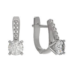 Серьги, Серебро 925, Фианит 1039032-01210