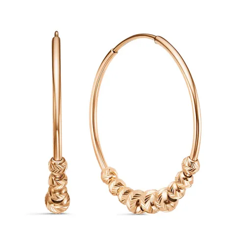 Конго/серьги-кольца,  Золото 585 , 2208122