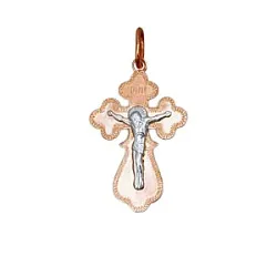 Подвеска крест, Золото 585 Т13006077 Подвеска крест, Золото 585 Т13006077