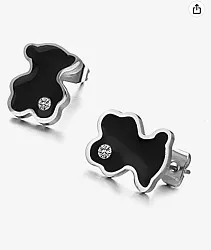 Серьги пусеты-гвоздики, Серебро 925, Эмаль С-047