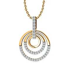 Подвеска фантазийная,  Золото 585, Фианит 01-317839