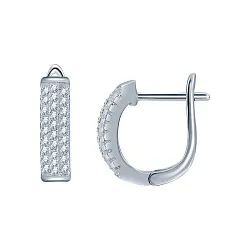 Серьги, Серебро 925, Фианит LLE 552 Серьги, Серебро 925, Фианит LLE 552