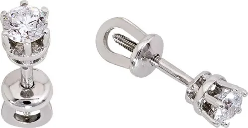 Серьги пусеты-гвоздики, Золото 585, 154621ю