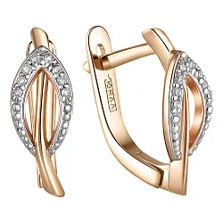 Серьги, Золото 585, Бриллиант 84-41E01038-S0DD