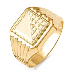 Кольцо мужское (печатка). Золото 585 040128