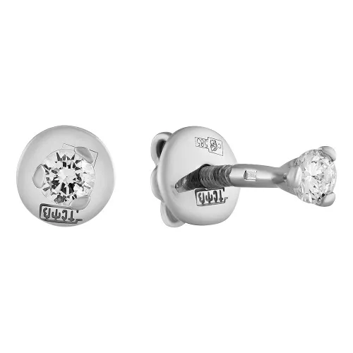 Серьги пусеты-гвоздики, Золото 585, 83-42E00007-F1DD