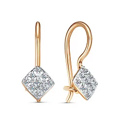 Детские серьги,  Золото 585, Фианит 2665107 1 1 1